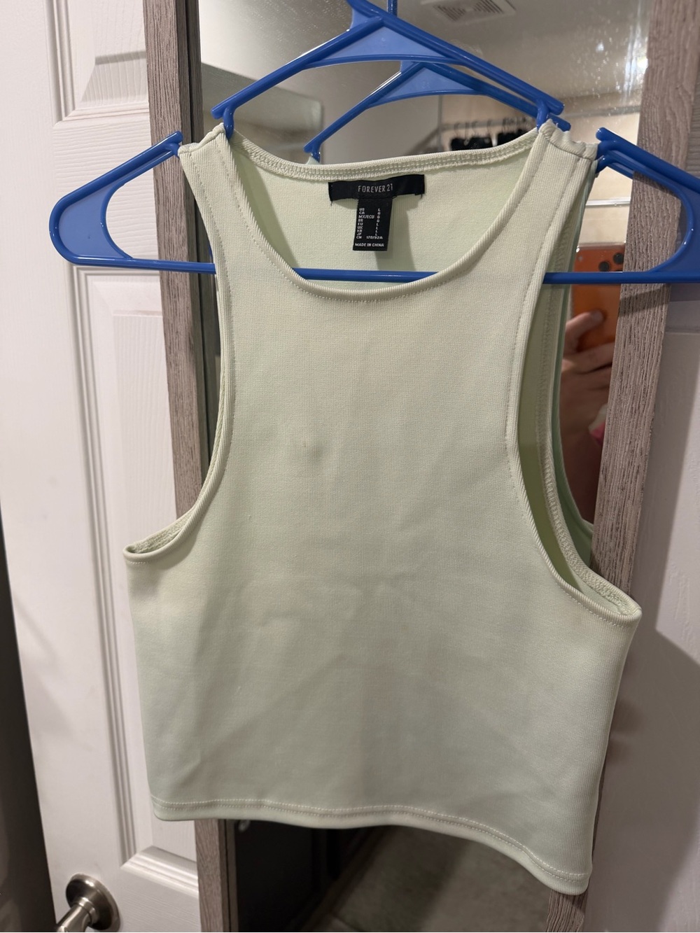 Forever 21 Mint Green Racerback Cropped Tank